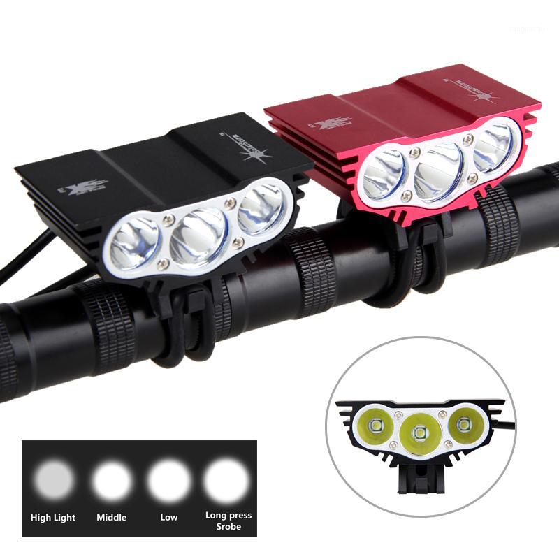 

6000Lumen 3x XM-L L2 LED Bicycle Light Head Front Cycling Light Led Headlight Bike Lights+12000mAh Battery Pack1