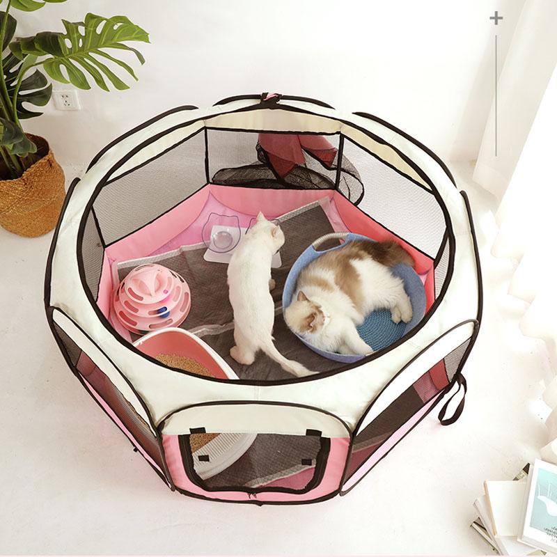 

Portable Enclosures Outside The Of Pets'tents Houses For Large Small Dogs Enclosed In Covered Cat Home Puppy Litter Mat Katten