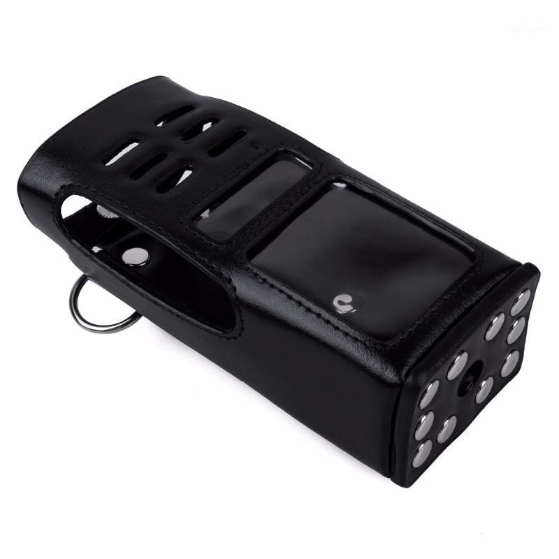 

for Motorola Keypad Radio GP338 New Leather Carry Case with belt Loop Models Portable Two-way Radio HT1250 GP339 GP360 GP3801