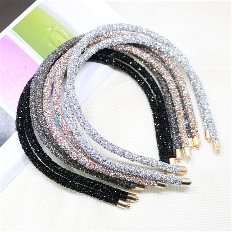 

Superflash Headband Thin Edge With Drill Woman Crystal Hair Bands Versatile Temperament Simplicity Hair Hoop Accessories 1 85ls K2B