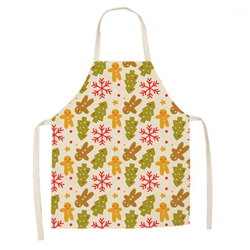 

Merry Christmas Kitchen Apron For Woman Christmas Dinner Party BBQ Baking Cooking Apron Bib Linen Cleaning Delantales1