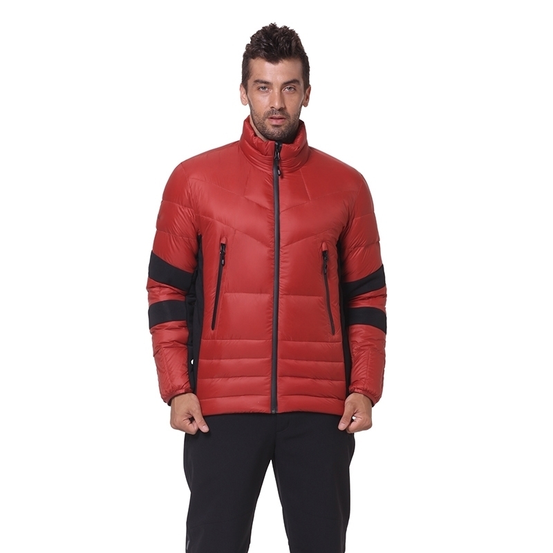 

UNITRENDY New Style Man Winter Autumn Down Jacket 90% White Duck Down Jackets Mens Lightweight Packable Down Jacket Outwear 201111, Red