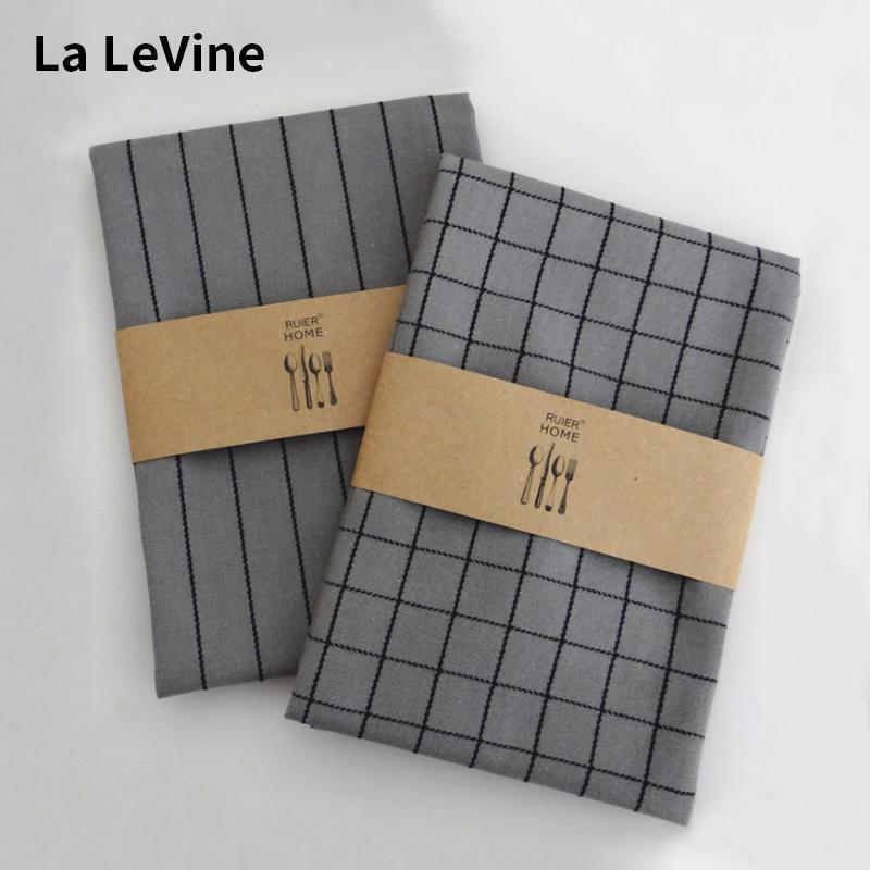 

Cotton Towel Linen Cloth Lattice Napkin Wedding Kitchen Restaurant Gray Wear-resistant Cup Dishes Napkins Table Decorative1