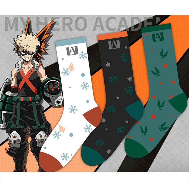 

My Hero Academia Socks Bakugou Katsuki Cosplay Todoroki Shoto Costume Anime Socks