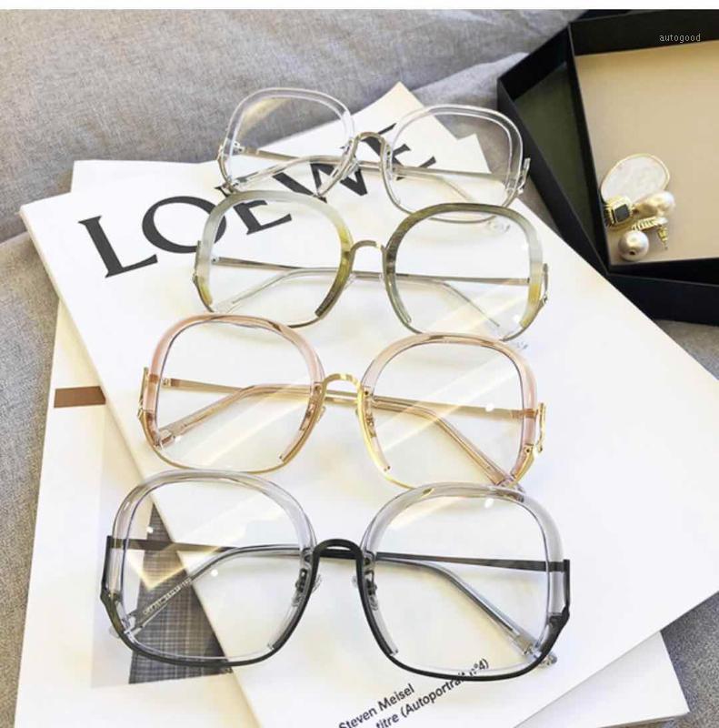 

Sunglasses HBK Unisex Oversized Square For Men Women INS Fashion Style Eyewear Metal Frame Sun Glasses Shades Oculos UV4001