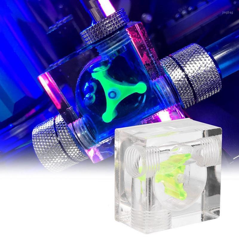 

PC Water Cooling System Acrylic Three Way Visual Flow Indicator G1/4 Thread1
