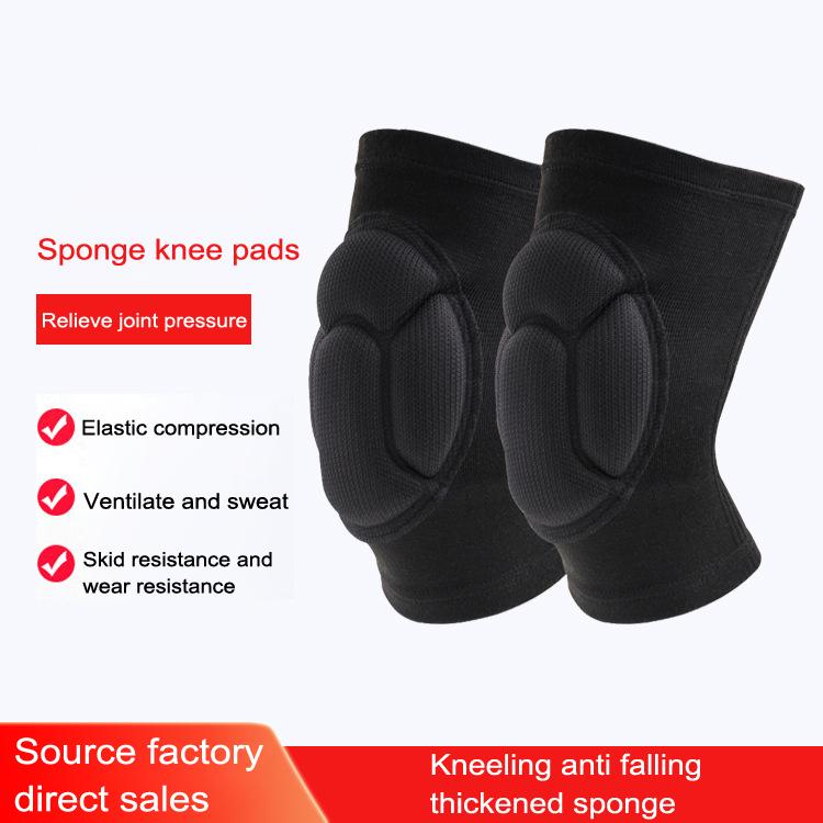 

Anti-collision knee pads for bicycles, skateboards and other outdoor sports, Black