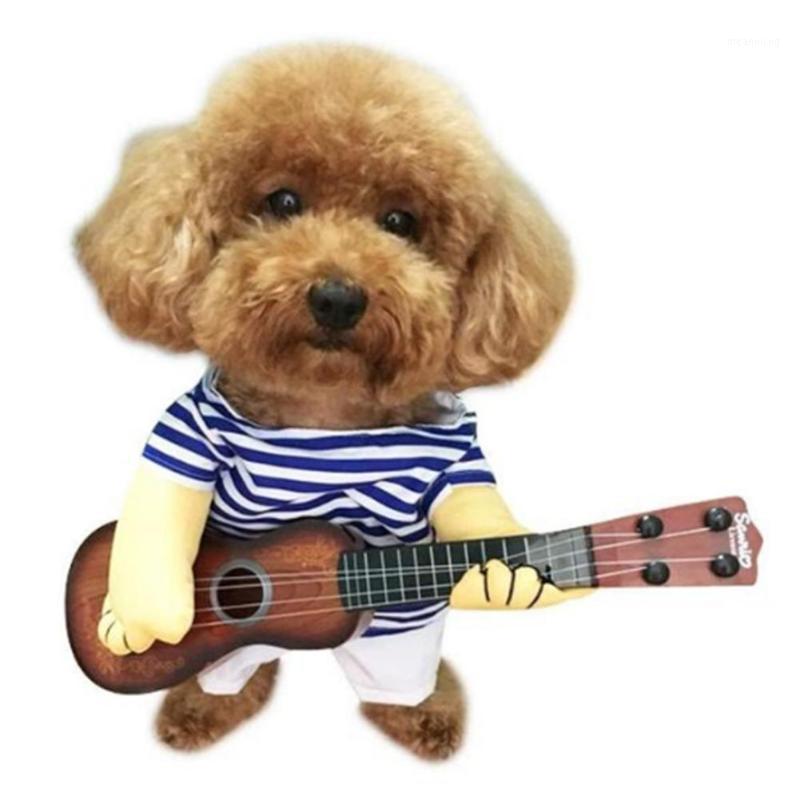 

Dog Cat Costume Pet Guitar Player Cosplay Party Xmas New Year Clothes For Dog Cats Costume Pet Products1
