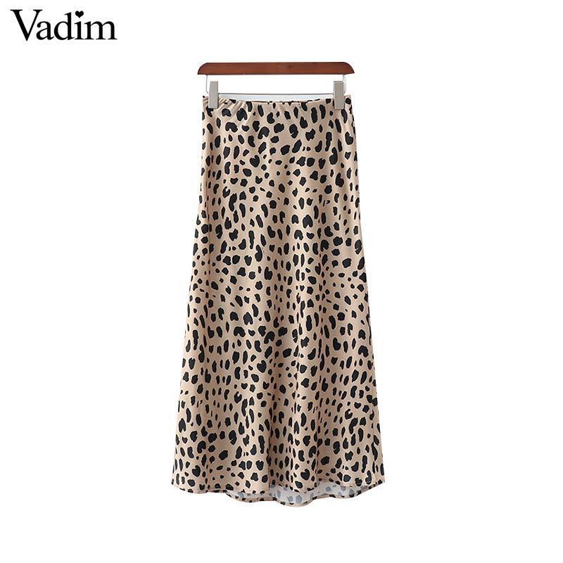 

Vadim women retro floral heart print trumpet ankle length skirt elastic waist pleated side zipper design fashion skirts BA582 Y200326, Pink