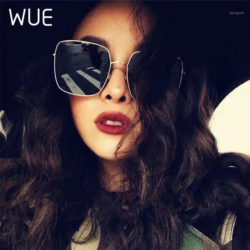 

Sunglasses Women Vintage Oversized Glasses Square Shades Metal Frame Womens UV400 Eyewear Ocean Lens Glasses1