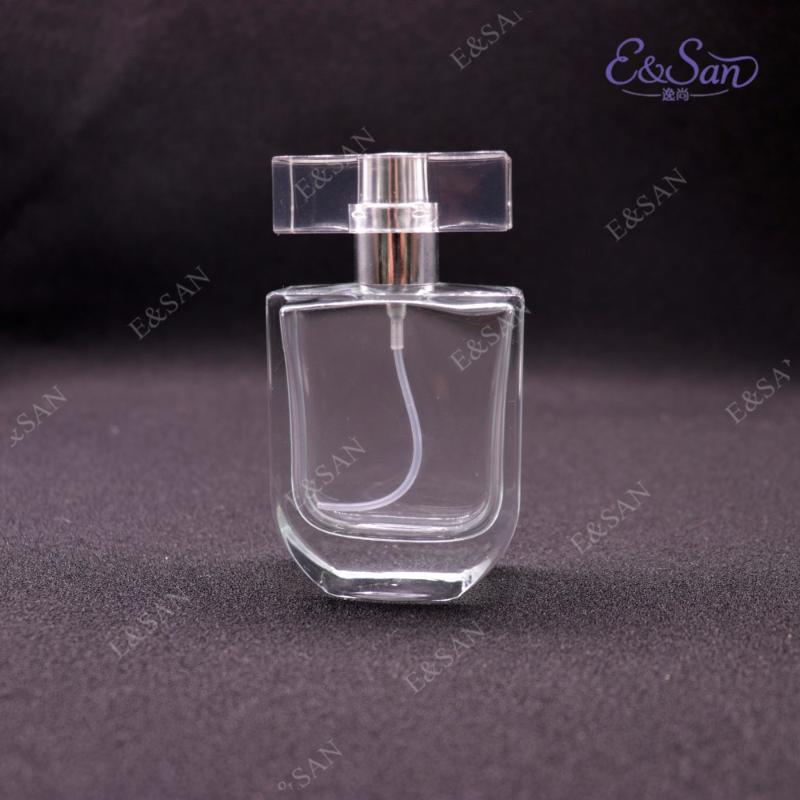 

PT074D-30ML Flat Square Sand Cover Transparent Glass Perfume Spray Dispensing Cosmetic Nozzle Empty Bottle 100PCS/LOT