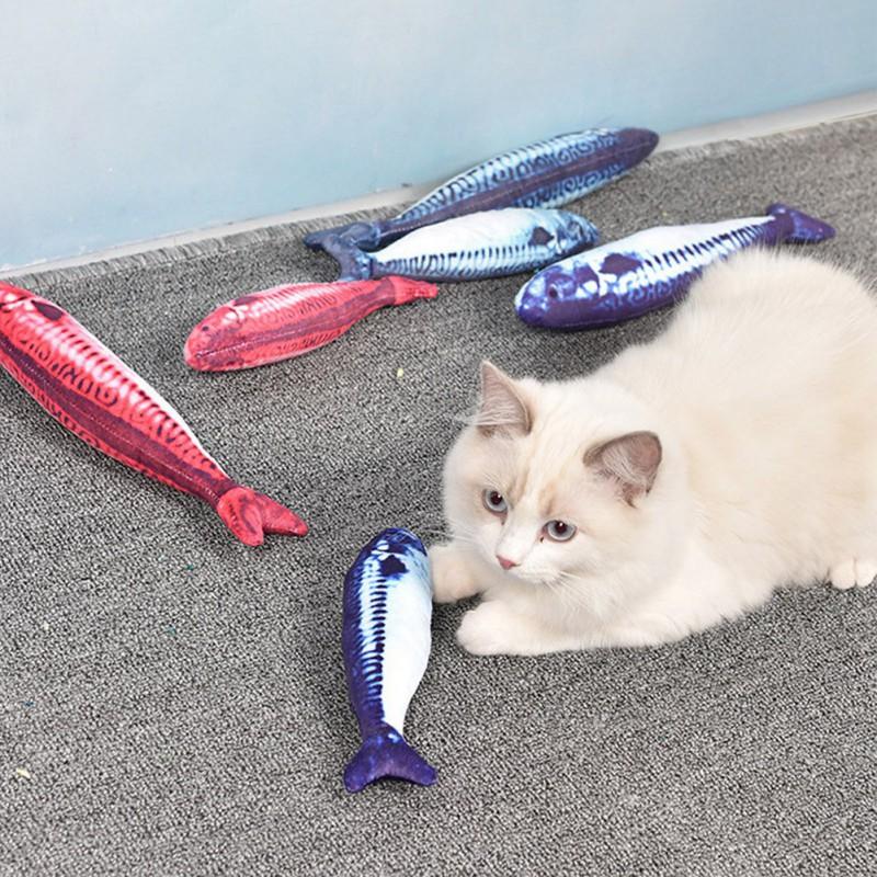 

3D Fish Plush Cat Pet Toy Pet Gifts Fish Catnip Toys Stuffed Pillow Doll Simulation Playing Toy For 1