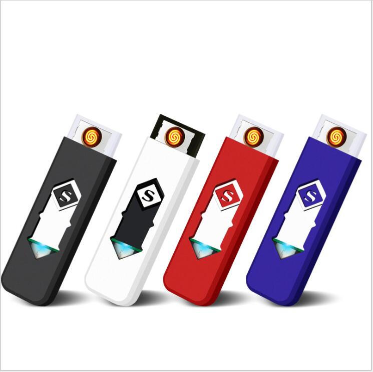 

Rechargeable electronic cigarette USB flameless Cigar Lighter With Display Box also offer arc torch gas lighters Smoking Tools Accessories