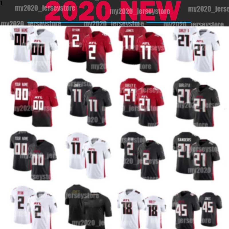 

Atlanta 7 Younghoe Koo Julio Jones Jerseys Falcons 97 Grady Jarrett Deion Sanders Keanu Neal Ridley A.J. Terrell Todd Gurley II Deion Jones, Blue;black