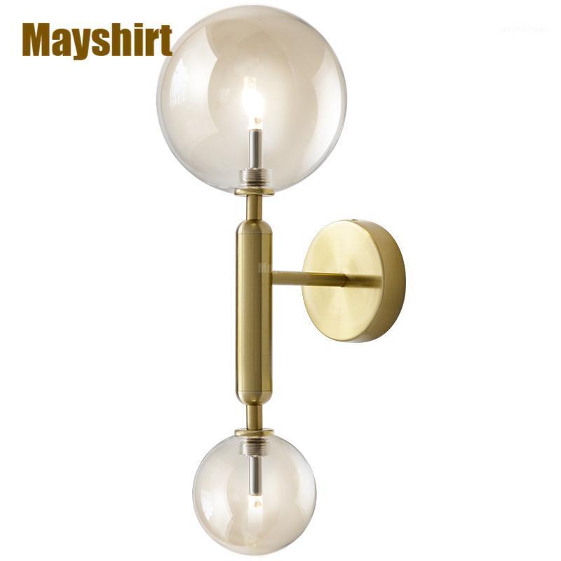 

Modern Gold Glass Ball Wall Lights for Home Bar Industrial Decor Nordic Led Wall Lamp Bedroom Bedside Sconce Light Fixtures1