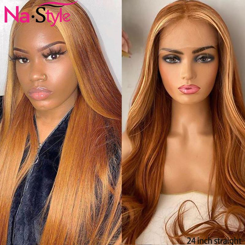 

27/30 Colored wigs human hair 360 lace frontal wig pre plucked with baby hair brazilian Remy human wigs for women 150 remy, As pic