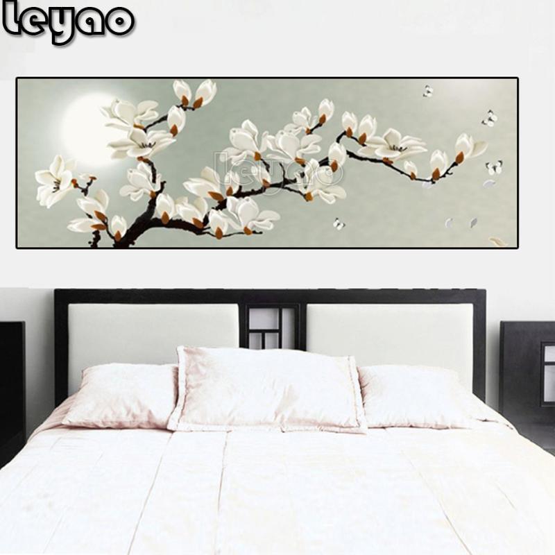 

large diamond painting Magnolia Flower 5 diy diamond embroidery full round drill floral mosaic inlaid pattern,home decor1