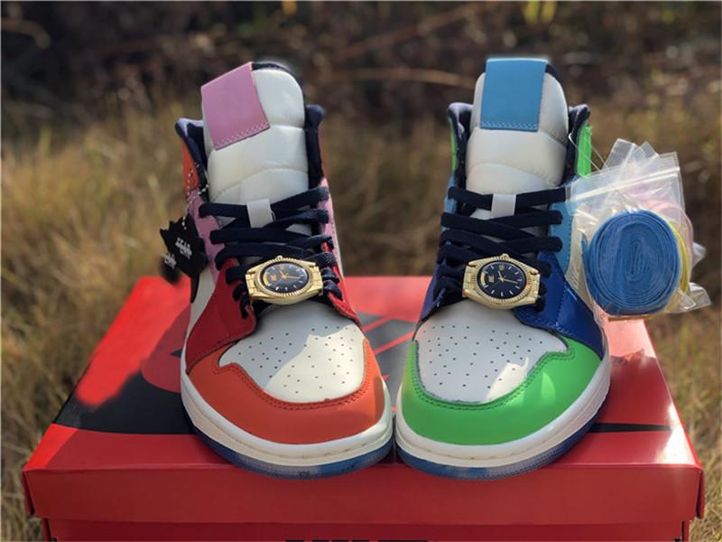 

Authentic 1 Mid SE Fearless Air Melody Ehsani Maison Chateau Rouge 1S Edison Chen CLOT Facetasm Men Women Outdoor Shoes With Original Box