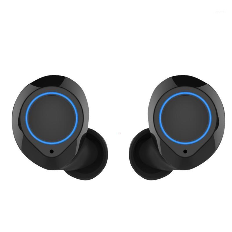 

TWS Bluetooth 5.0 Headset Sports Wireless Earphones 3D Stereo Earbuds Mini in Ear Dual Microphone with Charging Box1, Black