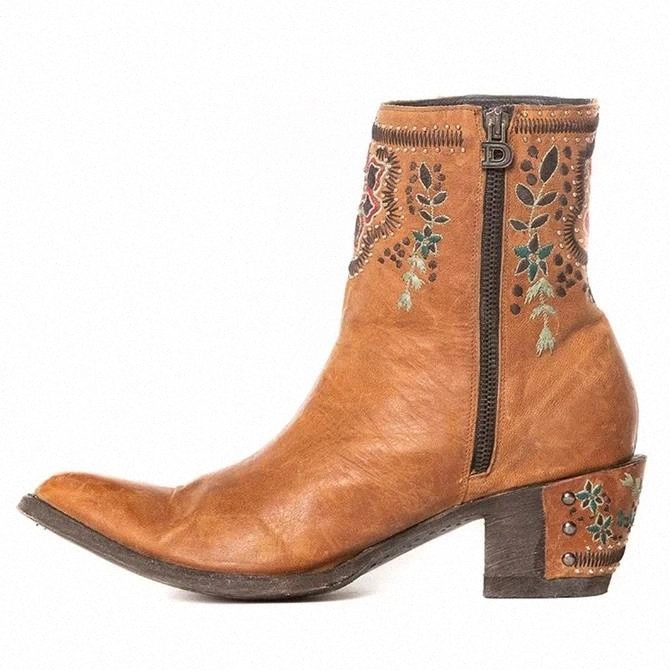 

Women Boots Luxury Embroidery Pointed Toe Winter Boots Women Shoes Comfortable Designer Botas Outdoor Skidproof Wearable #UV1Q, Black