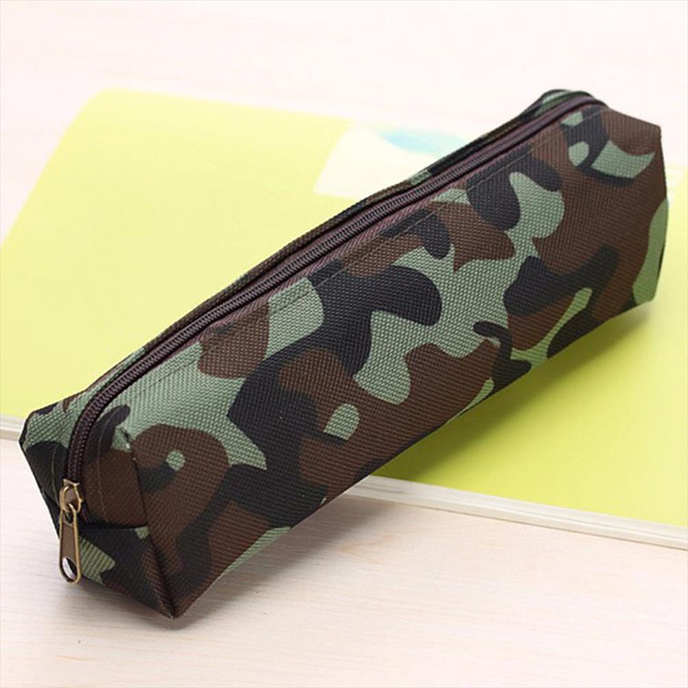 

New Unisex Cosmetic Bags Camouflage Pencil Case Makeup Bag Brush Zipper Pouch School Stationery Organizer Bag Gift for Boy Girl