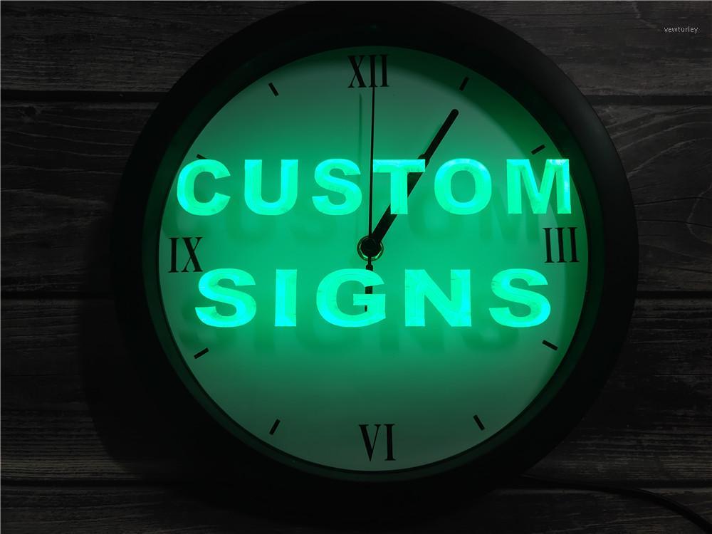 

Custom Design Your Own APP RGB LED Neon Light Signs Wall Clock1
