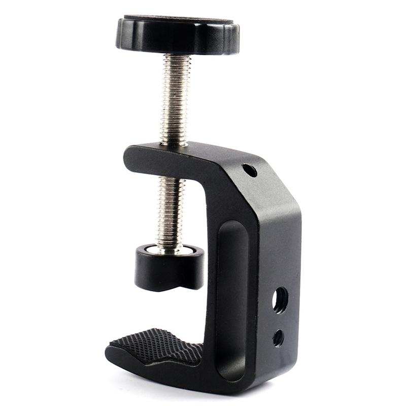 

Luminium C Type Screw Mount Clamp Fixed Desktop Bracket for Camera Tripod Photography Accessories