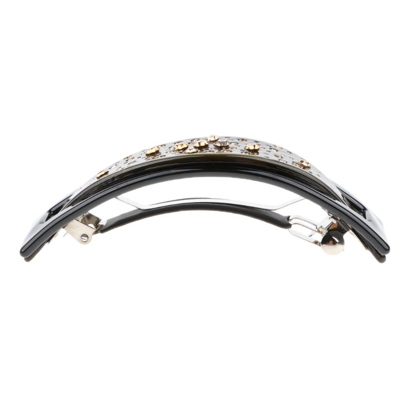 

Fashion Large Rhinestone Barrettes Women Hair Pins Automatic Hair Clip Ladies