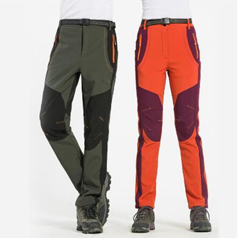 

New Winter Men Women Hiking Pants Outdoor Softshell Trousers Waterproof Windproof Thermal for Camping Ski Climbing, Male money