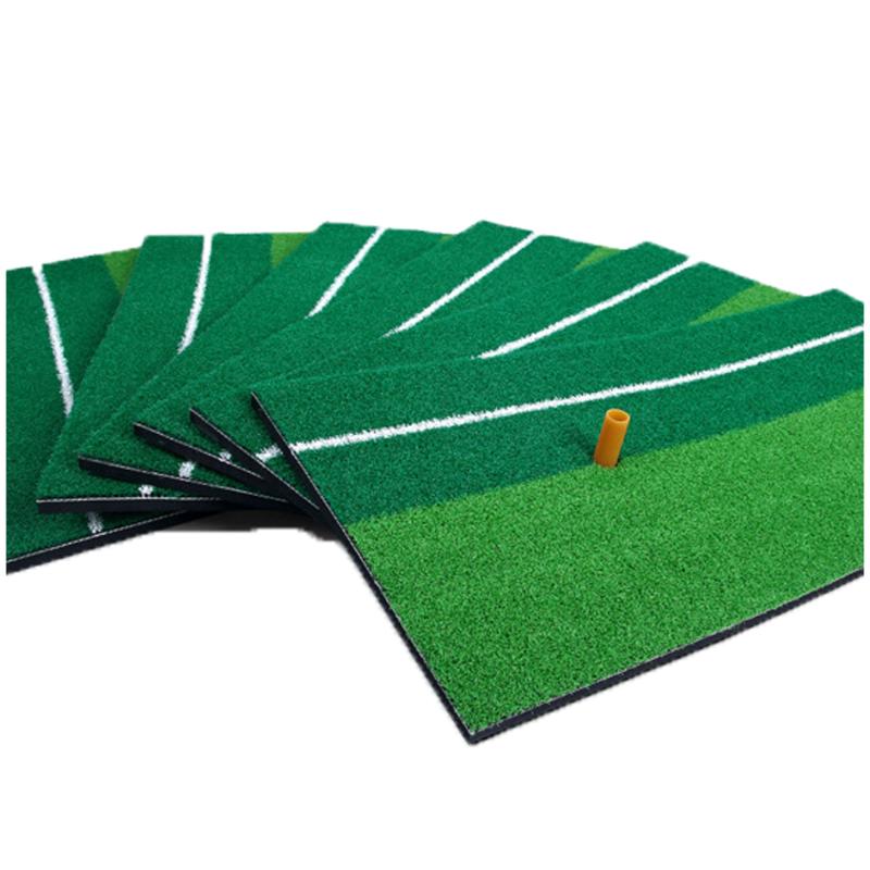 

1set 30cm x 60cm Golf Practice Mat with 1 70mm Golf Rubber Tee Training Hitting Pad Grassroots Green Backyard Putting Green