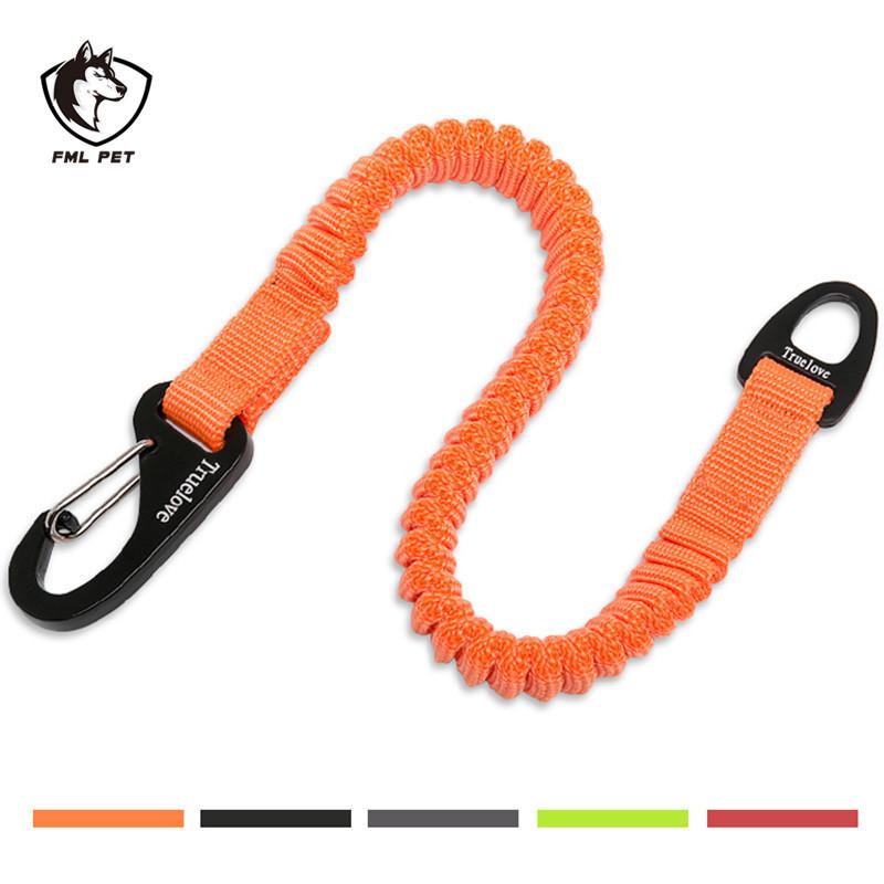 

FML Pet Leash Nylon Bungee Leashes for Dogs Retractable Extension In Elastic Bungee Buffer Adjustable Running Walking Training