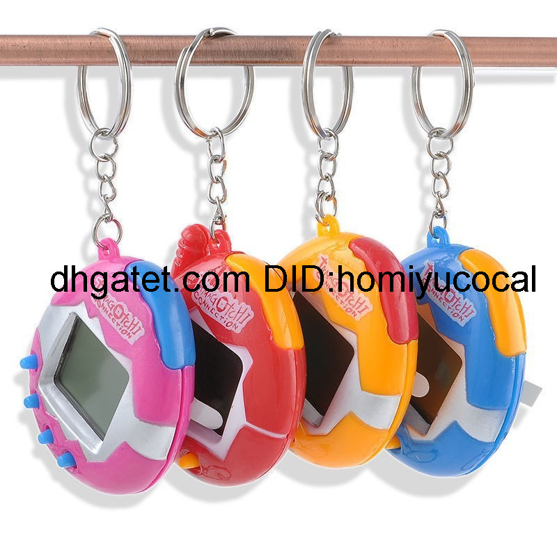 

7 Styles Virtual Cyber Pet Tamagotchi Digital Pets Retro Game Egg Toys keychain Electronic E Pets games for kids adults L538