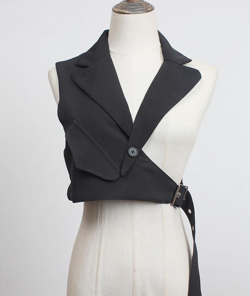 

SuperAen Solid Waistcoat Japanese Style Suit Vest Coat Women Spring and Autumn Black Uniform College Jacket, Khaki