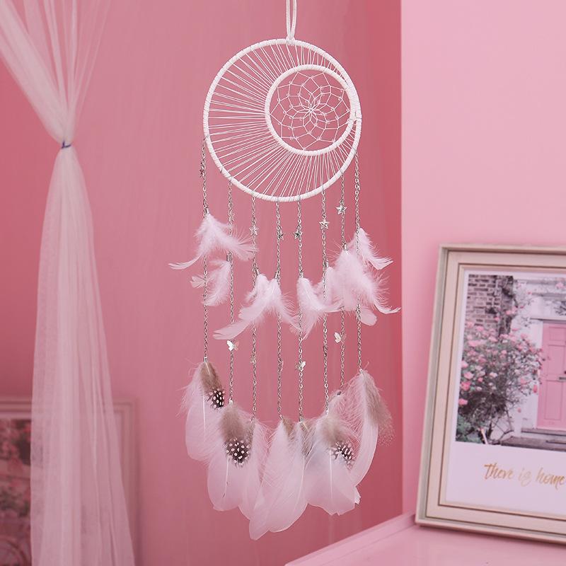 

White Dream Catcher Room Decoration Baby Girl Room Nordic Style Home Decor Dreamcatcher Kids Children Bedroom Nursery Ornament