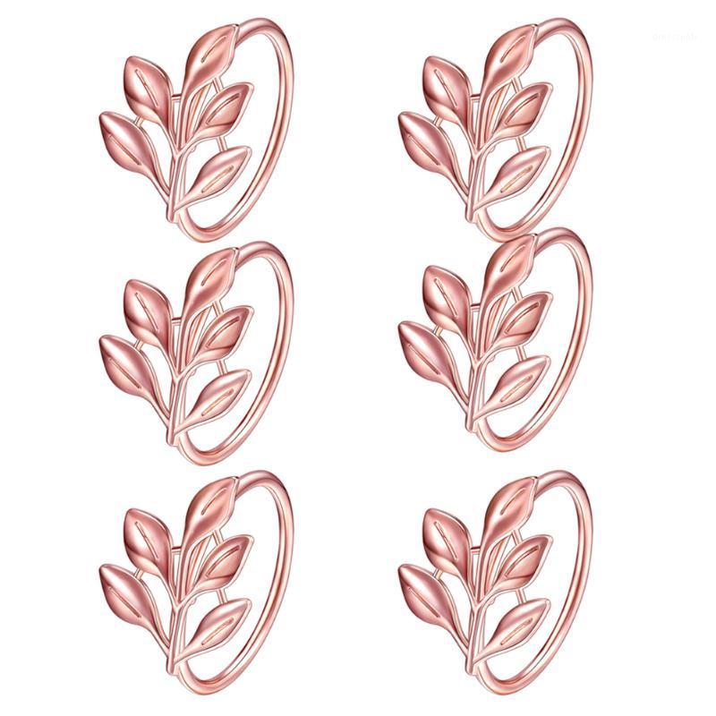 

Napkin Rings Leaf Shaped Napkin Button Chic Metal Rings for Festival Thanksgiving Parties Wedding Adornment Table Decoration1