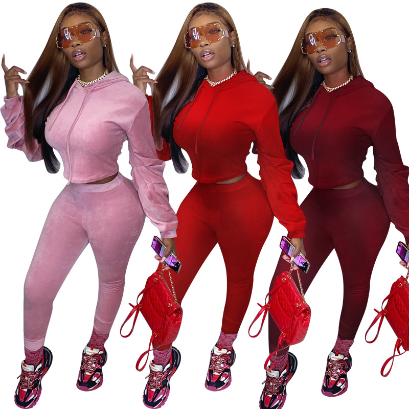

Women Yoga Suit Fitness Sportswear Gym Fitness Cloth Yoga Long Sleeve Shirt High Waist Running Leggings Pants Multi-Size, Burgundy