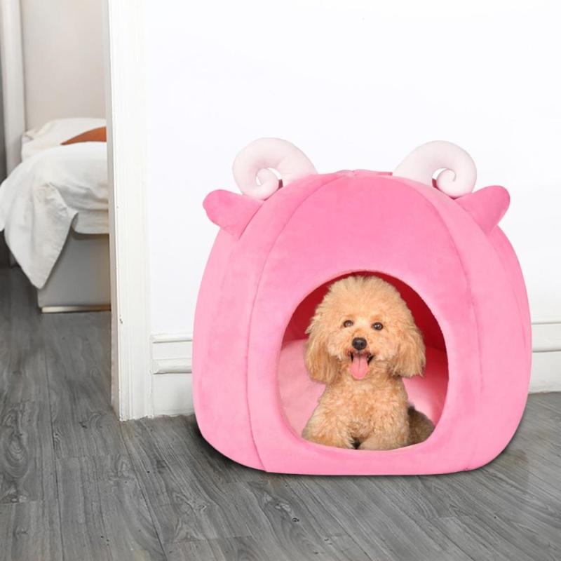 

Foldable dog puppies cat house kennel nest bed with pad pet travel bed cat litter cute pet nest comfy calming dog 30S30, A pet bed