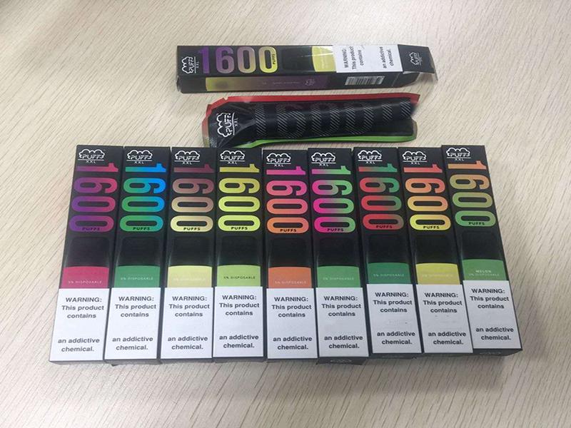 

2021 Newest Puff XXL Disposable Vape Pen 1600 Pods Cartridge e cigarette