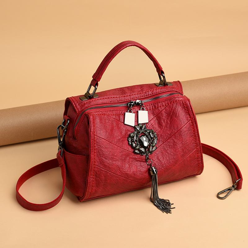 

Luxury Designer Rhinestone Women Bags Tassel Fashion Handbags Famous Brands Lady Leather Messenger Shoulder Bag Crystal Diamond, Yellow tassels bags