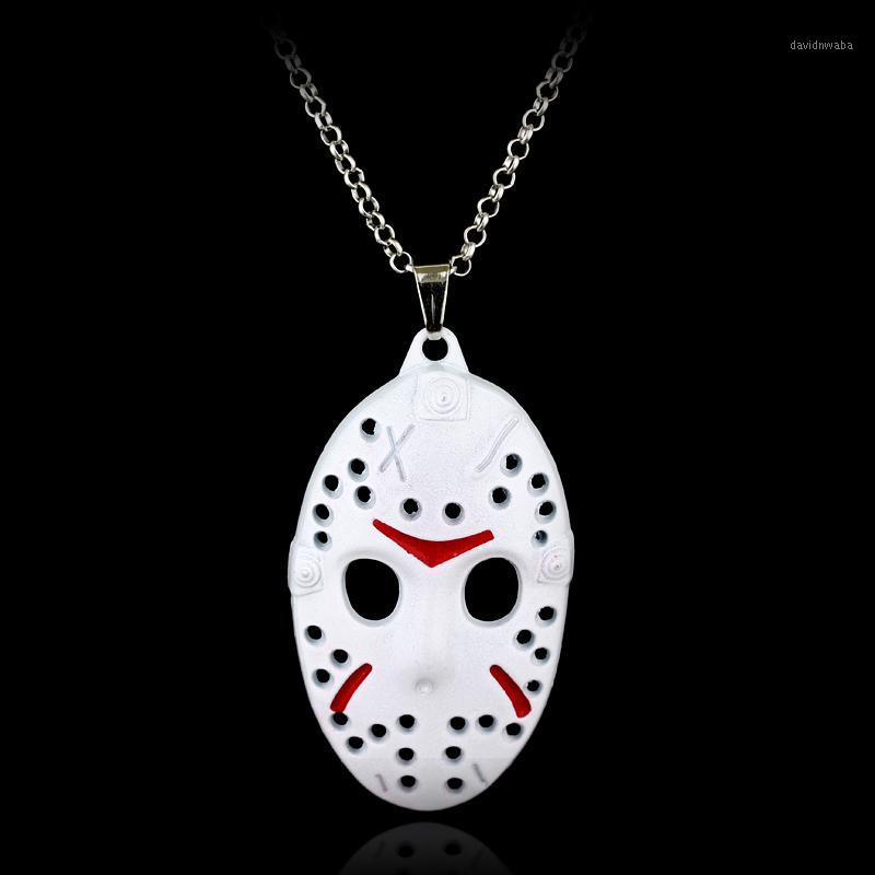 

Chains Horror Movie Friday The 13th Necklace Hockey Killer Jason Mask Pendant Fashion Men Boys Link Chain Neck Lace Collier1