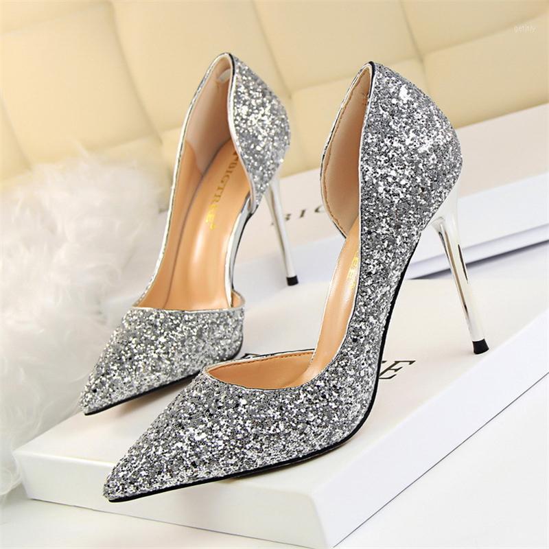 

Valentine Shoes Pointed Heels Woman Shoes Luxury Glitter Heels Stiletto Women Pumps Party For Women Extreme High1