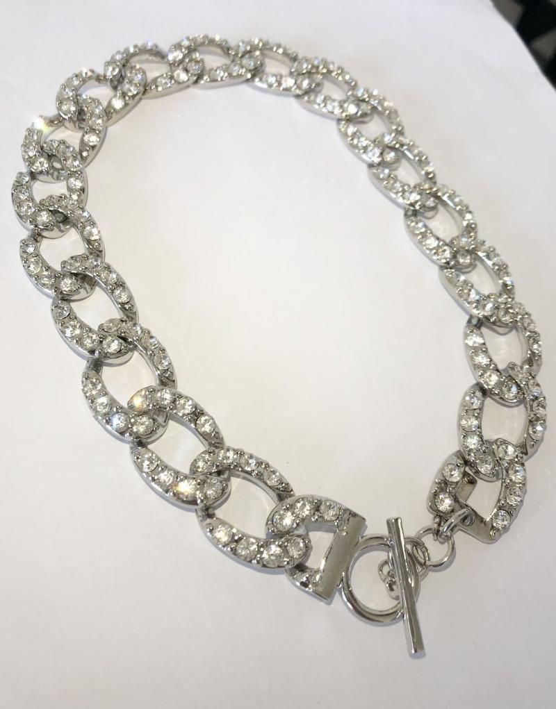 

rhinestone choker exaggerated clavicle statement crystal women sweet luxury virgin mary pendant necklace Bracelet hand Catenary