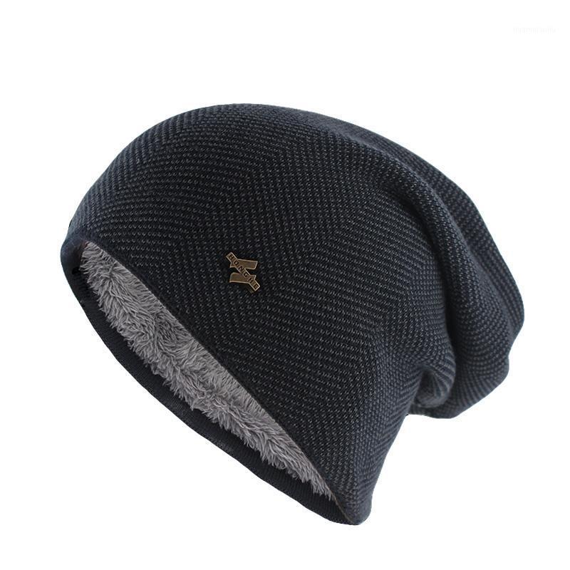 

New Fashion Adult Men Winter Warm Hat For Unisex Knitted Casual Beanies Skullies Cotton Wool Hats Brand Outdoor Solid Gorros1