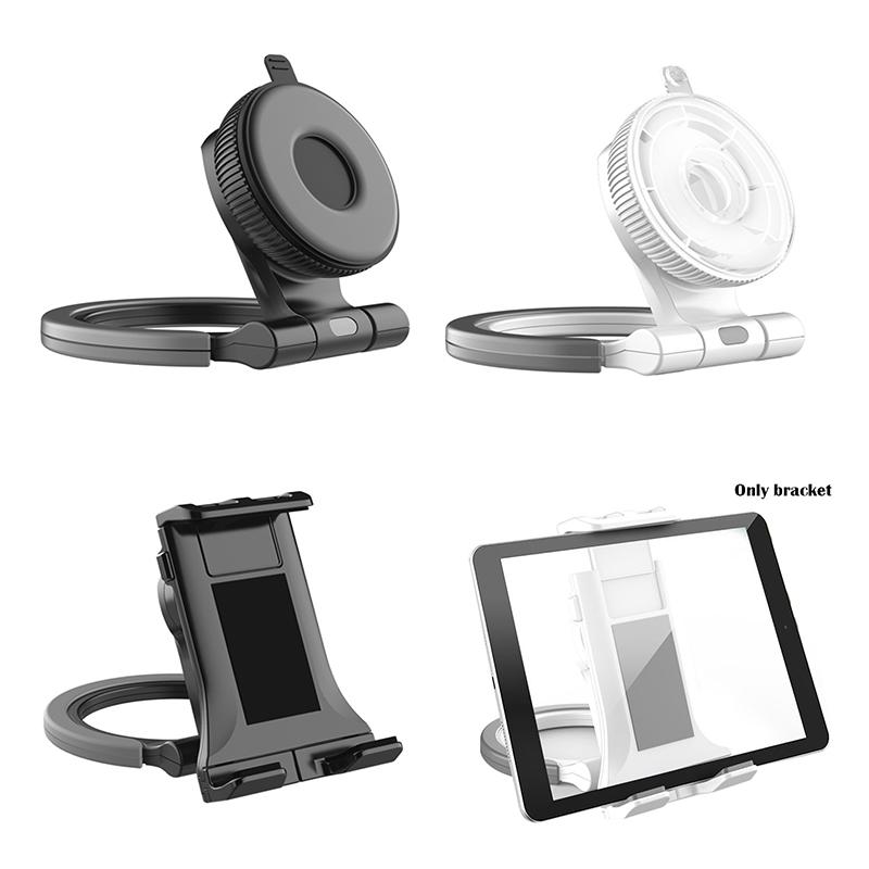 

Tablet PC Wall Mount Bracket Portable Washable Multifunctional Mobile Phone Accessories GDeals, Black nano paste
