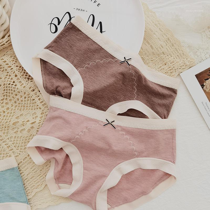 

Menstrual period winter keep warm Seamless briefs women Retro color sexy lingerie women Panties autumn N6331, Brown