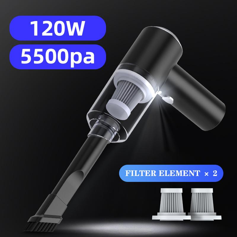

Portable Car Vacuum Cleaner Wireless High Power Handheld Auto Vacuum Cleaner Black Super Strong Suction Mini Car Home