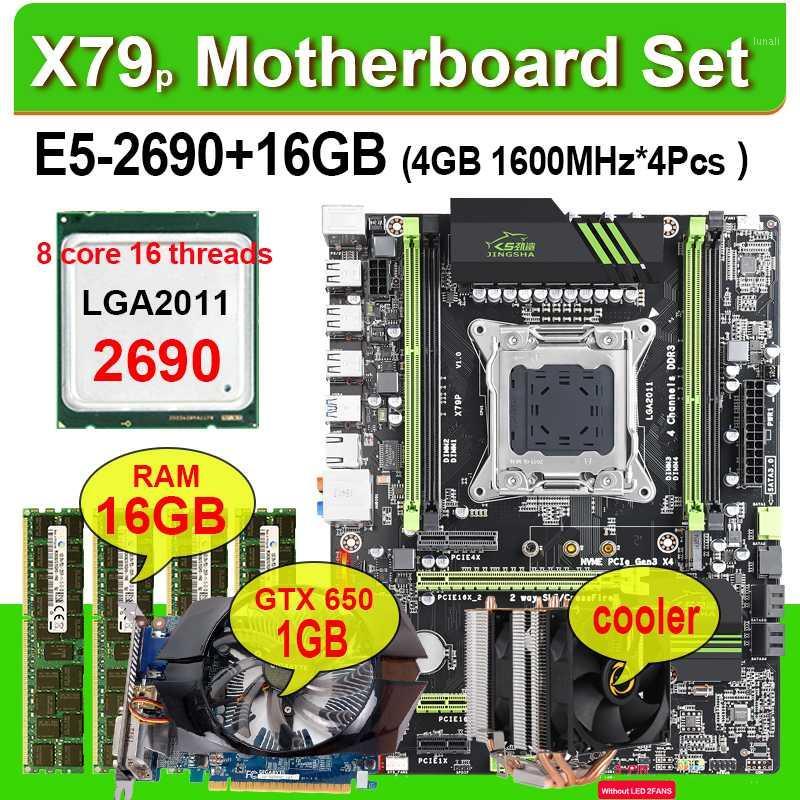 

X79 p motherboard set with Xeon E5-2690 CPU LGA2011 combos 4*4GB = 16GB 1600Mhz memory DDR3 RAM GTX650 1GB cooler combination1