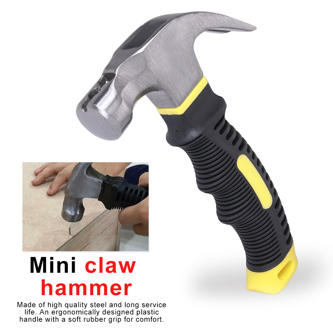 

Mini Shockproof Hammer Car Multi-function Hammer Escape Anti-skid Plastic Household