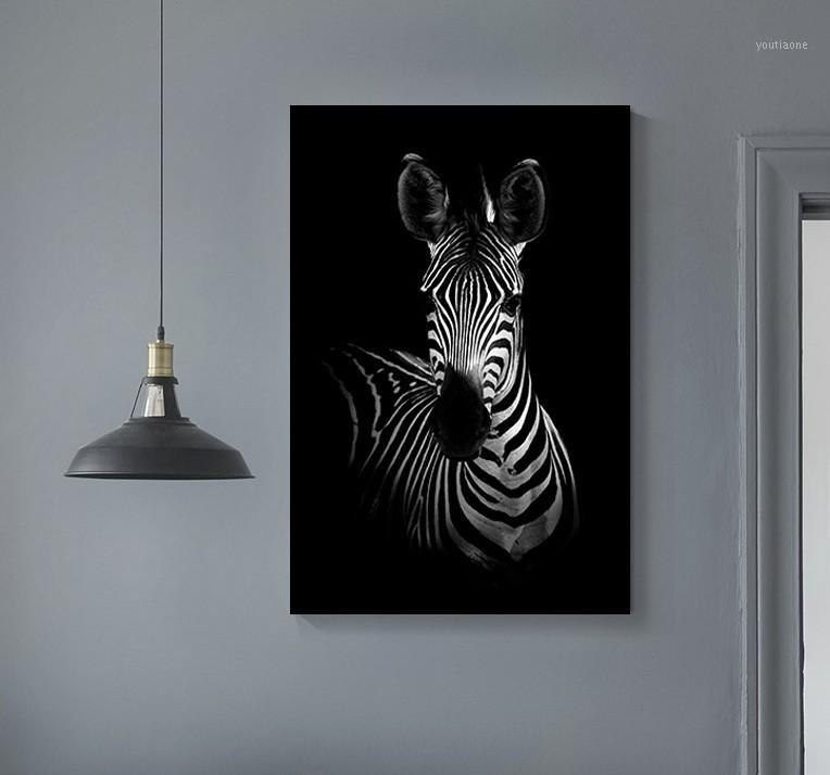 

Africa Wild Animals Canvas Painting Stretched on DIY Wooden Solid Pine Wood Pictures Frame Poster Print Wall Art With Home Decor1