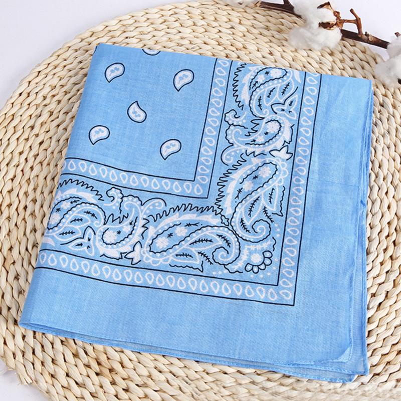 

Printing Head Wrap Neck Scarf Multifunctional Cotton Square Towel Handkerchief Wristband Hip Hop Style Outdoor Riding